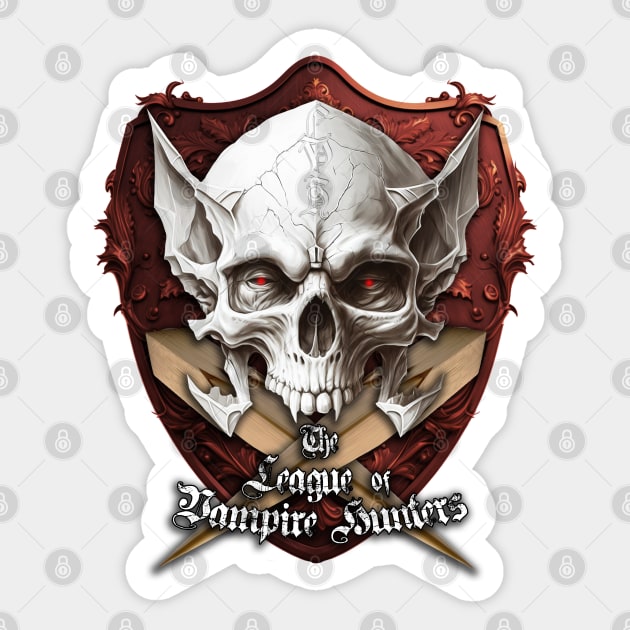 League of Vampire Hunters Sticker by Hiraeth Tees